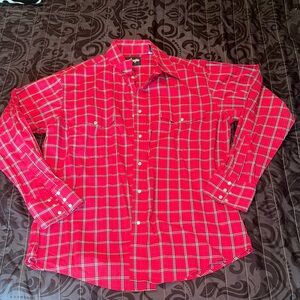 Men's Red Wrangler Pearl Snap